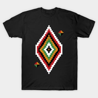 Colorful Libyan Diamond Shape Pattern T-Shirt